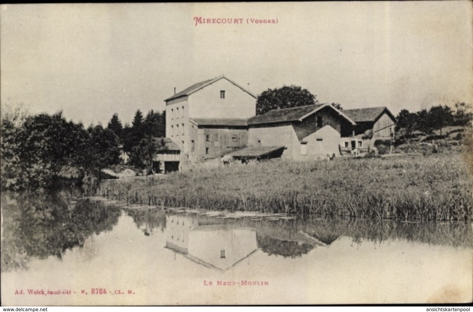 Cp Mirecourt Lothringen Vosges, Le Neuf Moulin - Autres & Non Classés