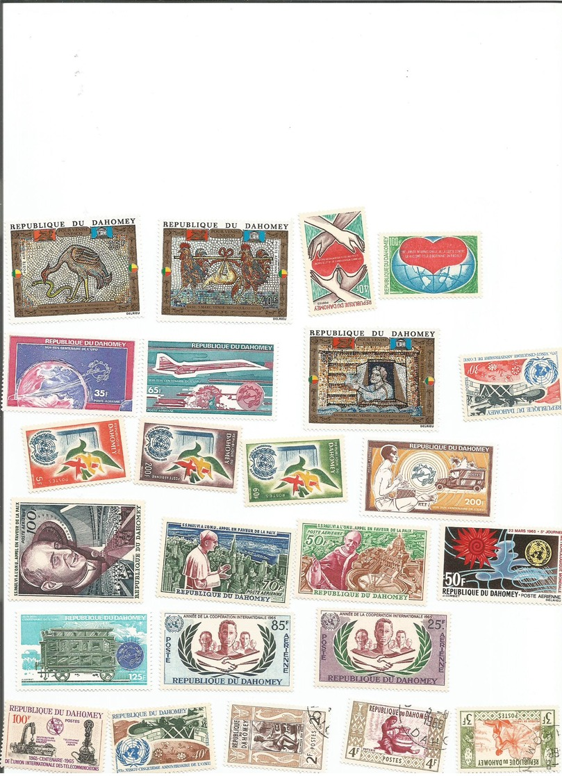 Francobolli Stamps Tibres Daomey - Collections (sans Albums)