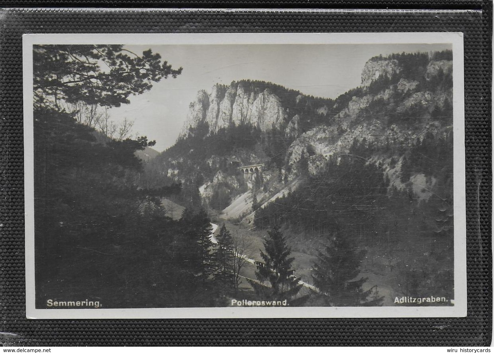 AK 0394  Semmering Polleroswand Und Adlitzgraben / Verlag Ledermann Um 1931 - Semmering