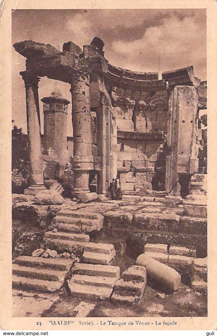 Asie > Syrie  Liban   Lebanon BAALBEK Le Temple De Vénus La Façade (ruines Romaines) *PRIX FIXE - Liban