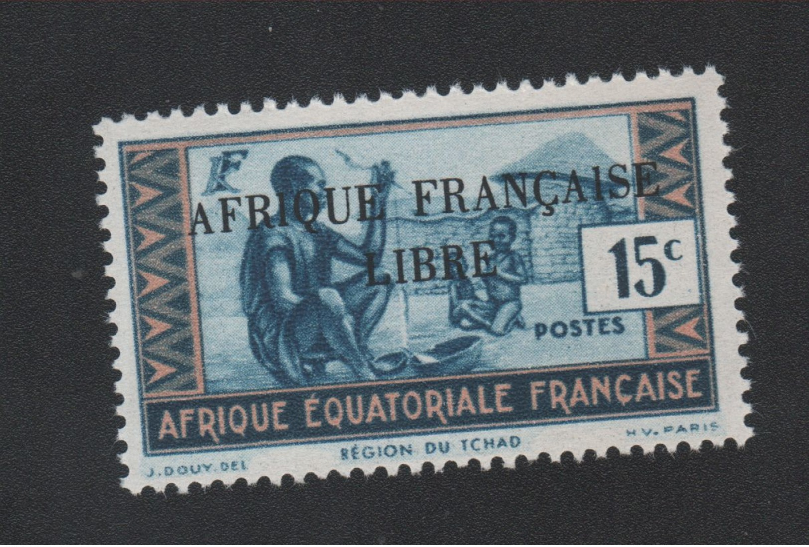 Faux Afrique équatorale N° 97b Surcharge Noire Gomme Sans Charnière - Neufs