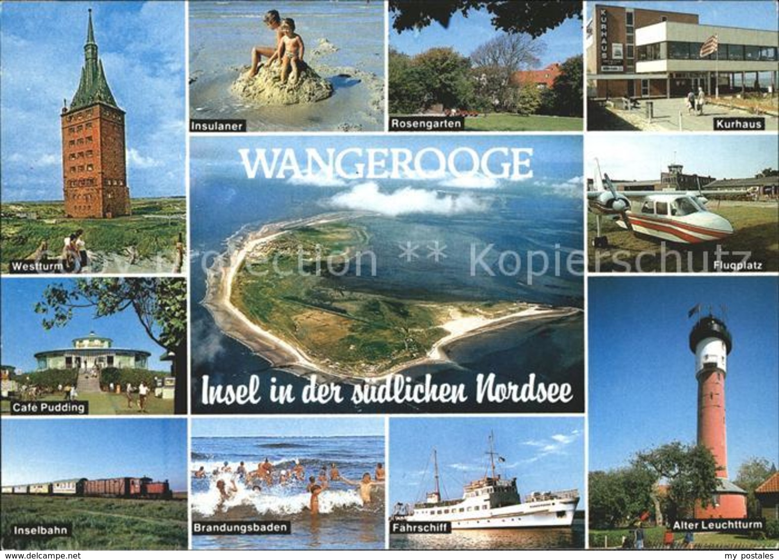 71811005 Wangerooge Nordseebad Flugplatz Alte Leuchtturm Kurhaus Faehrschiff Ins - Wangerooge