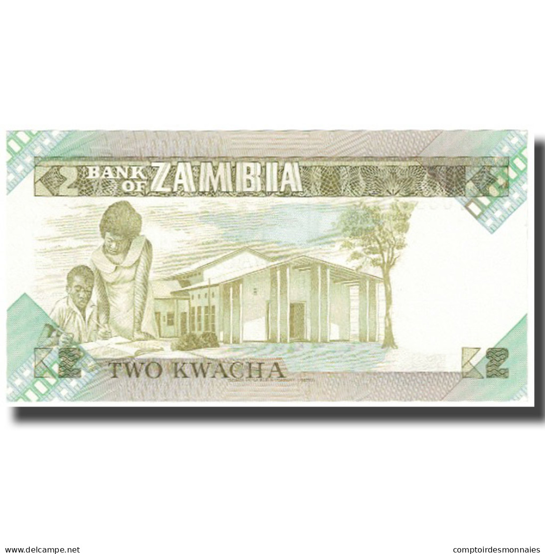 Billet, Zambie, 2 Kwacha, KM:24a, NEUF - Zambia