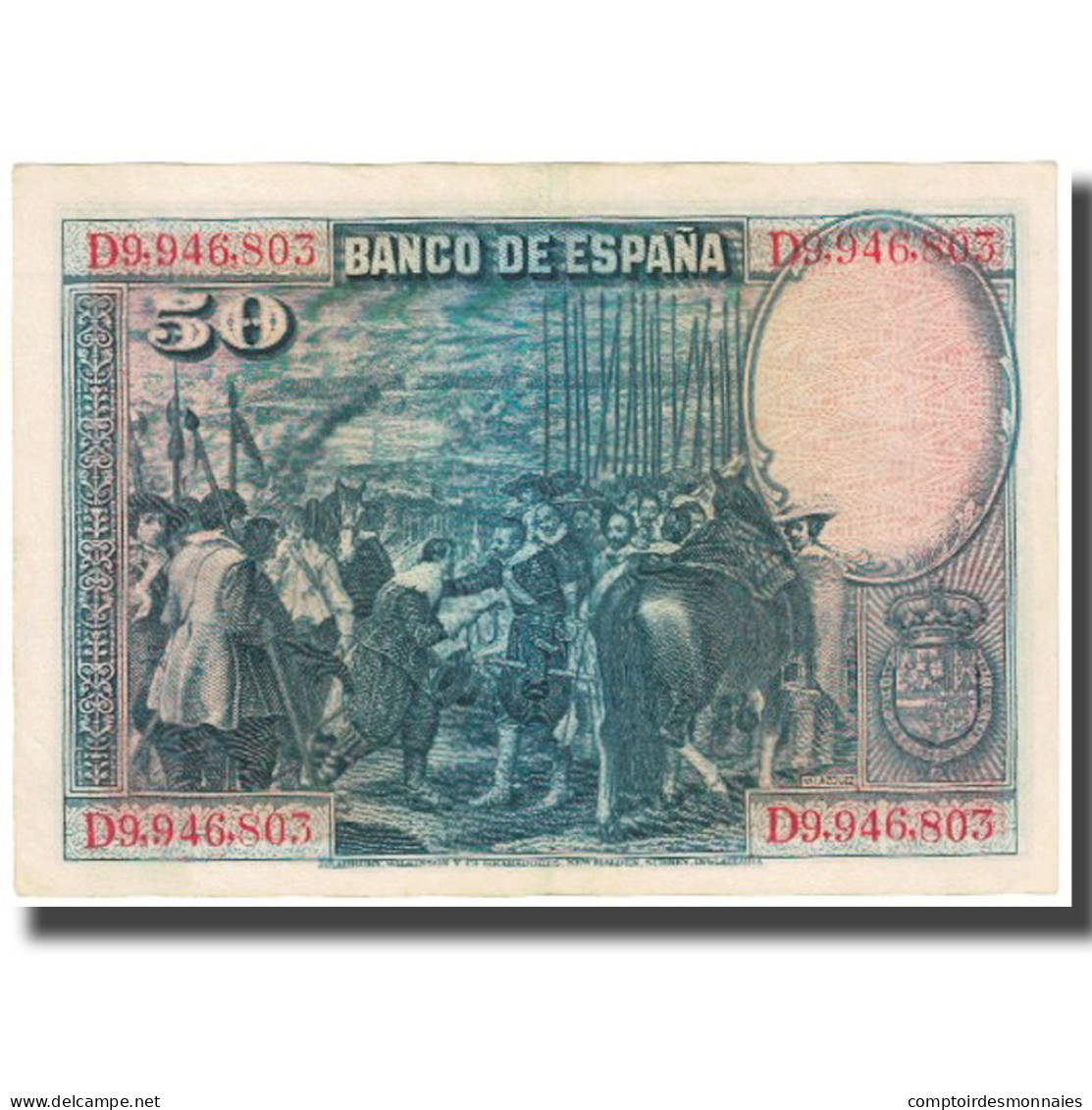 Billet, Espagne, 50 Pesetas, 1928, 1928-08-15, KM:75b, SUP - 50 Peseten