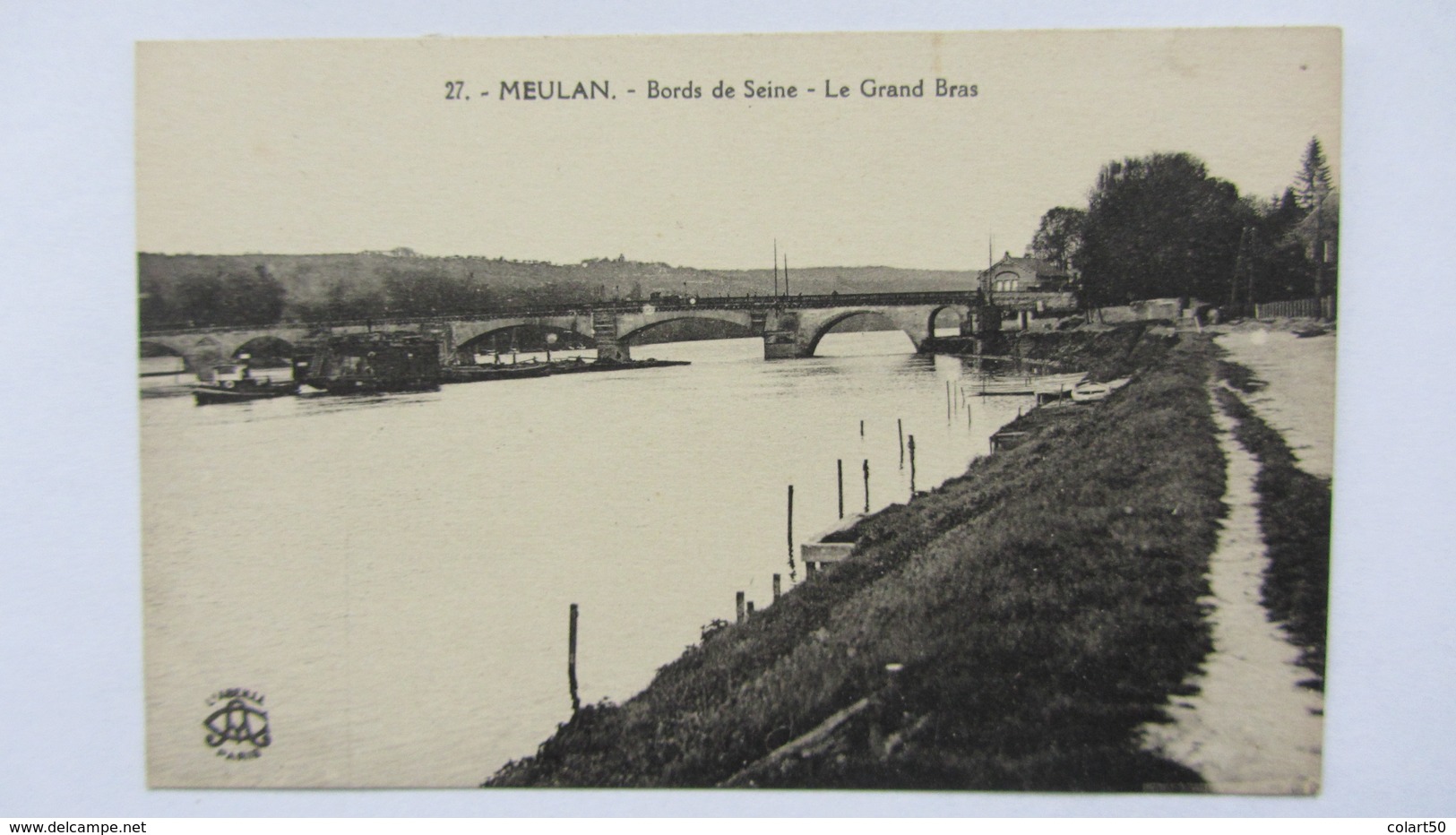 MEULAN , PENICHE   PONT  CANAL .3 - Mantes La Jolie