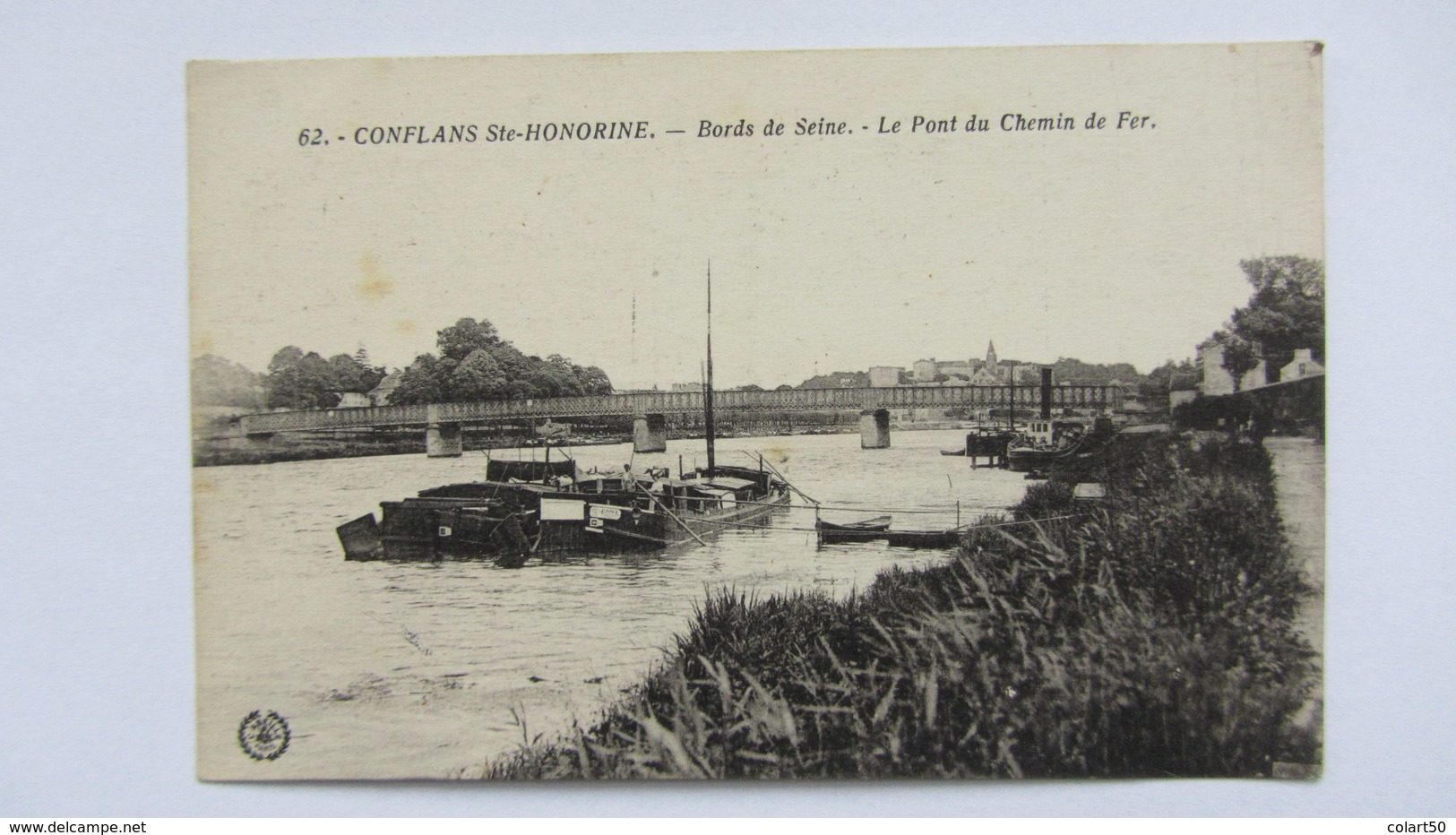 CONFLANS-STE-HONORINE  , PENICHE   PONT  CANAL .1 - Creteil