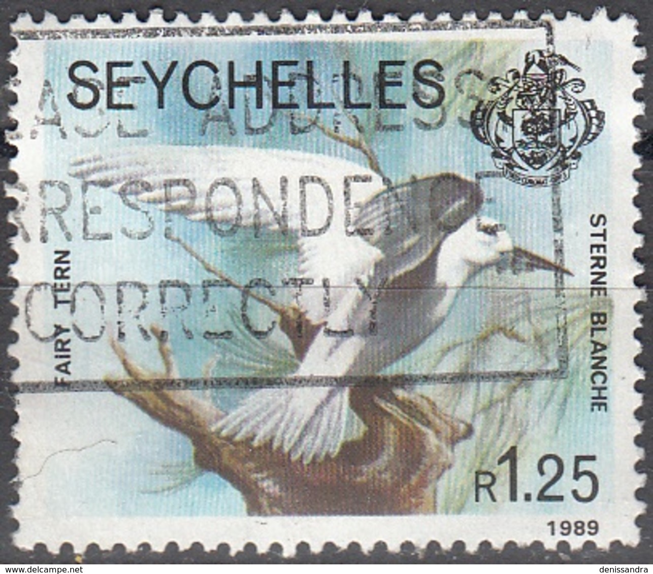 Seychelles 1977 Michel 406IIIX O Cote (2005) 3.00 Euro Sterne Blanche - Seychellen (1976-...)