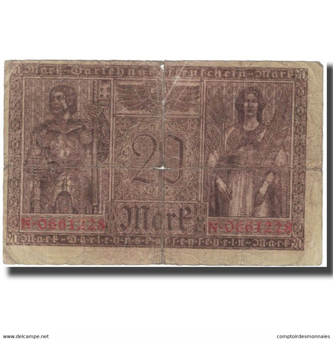 Billet, Allemagne, 20 Mark, 1918, 1918-02-20, KM:57, B - 20 Mark