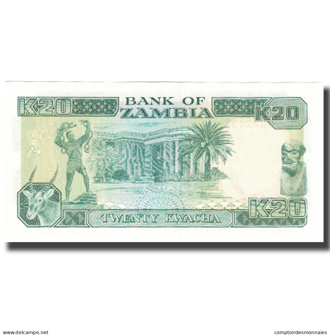 Billet, Zambie, 20 Kwacha, KM:32b, SPL - Zambie