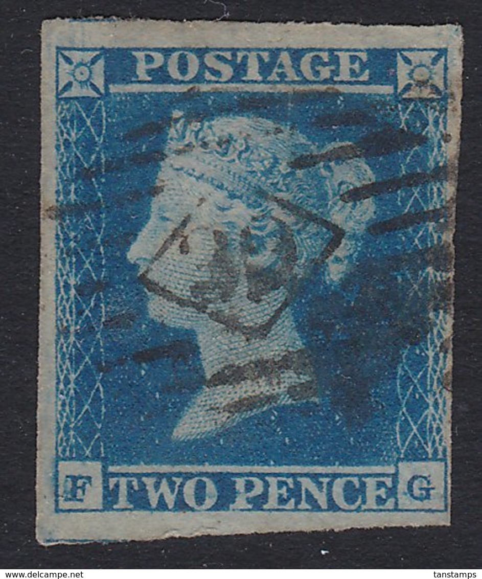 GB 1841 2d BLUE RE-ENTRY - Used Stamps