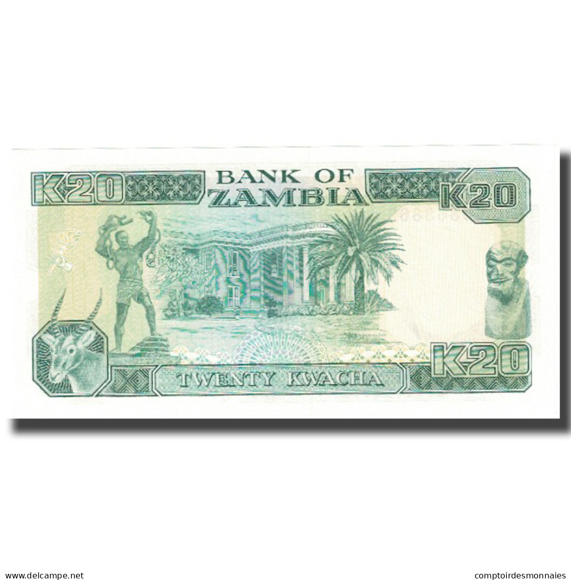 Billet, Zambie, 20 Kwacha, KM:32b, SPL+ - Zambie