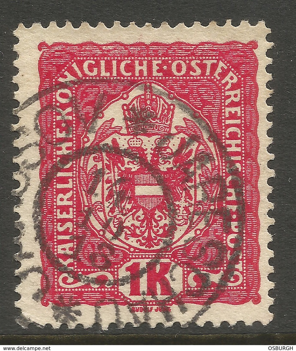 AUSTRIA / CZECH / BOHEMIA. 1K USED JAROSOV / JARESCHAU POSTMARK. - Used Stamps