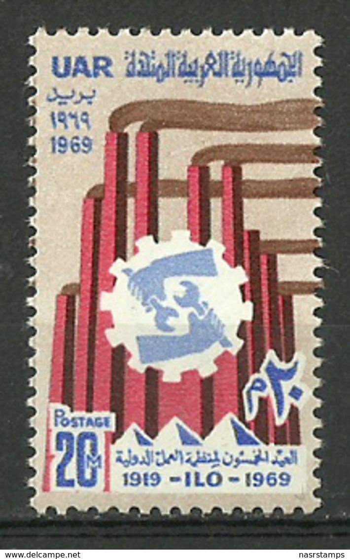 Egypt - 1969 - ( 50th Anniv. Of The ILO ) - MNH (**) - OIT