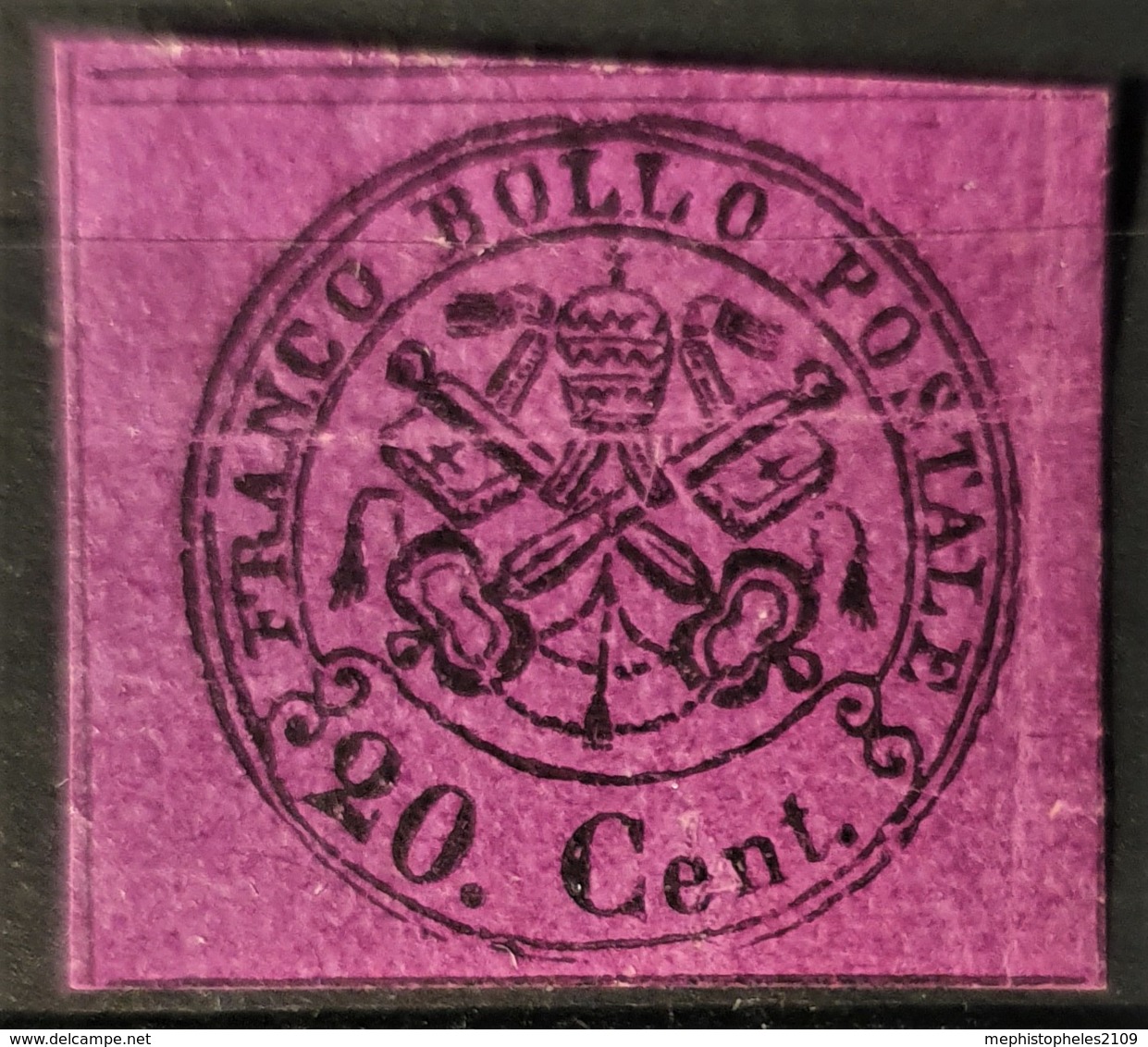 ROMAN STATES 1867 - MNG - Sc# 16 - 20c - Kerkelijke Staten