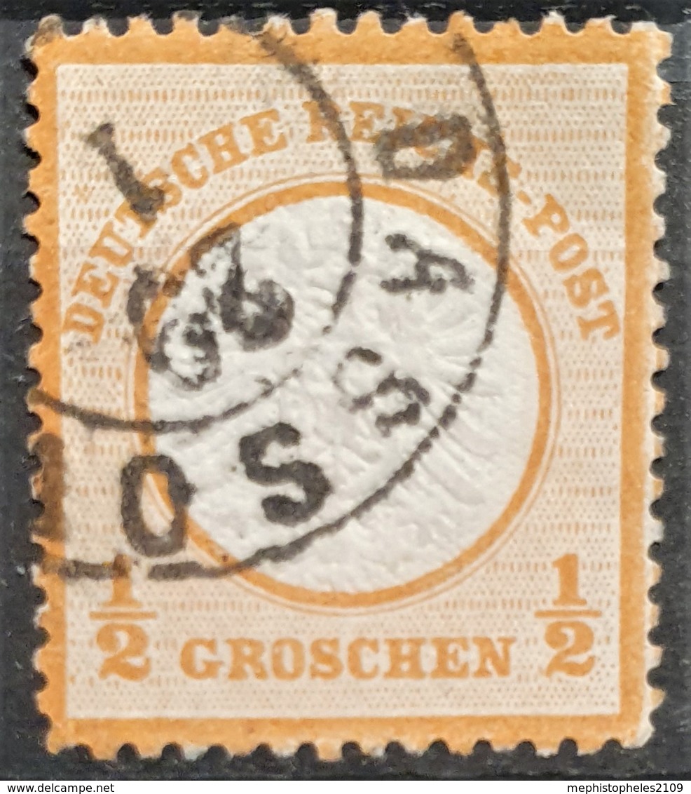 DEUTSCHES REICH 1872 - Canceled - Mi 18 - Grosses Brustschild 1/2g - Oblitérés