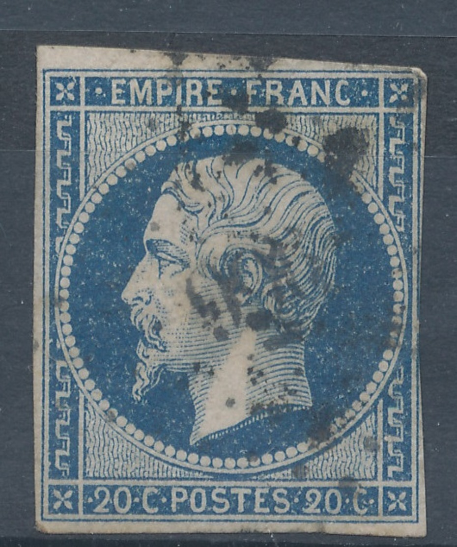 N°14 VARIETE MARQUER AU VERSO. - 1853-1860 Napoleone III