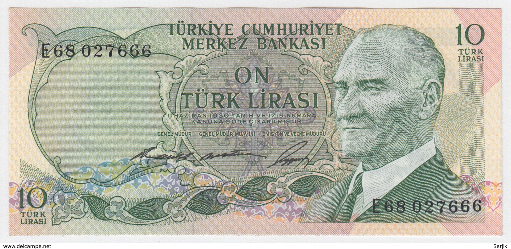 TURKEY 10 Lirasi 1966 UNC NEUF Pick 180 - Turchia