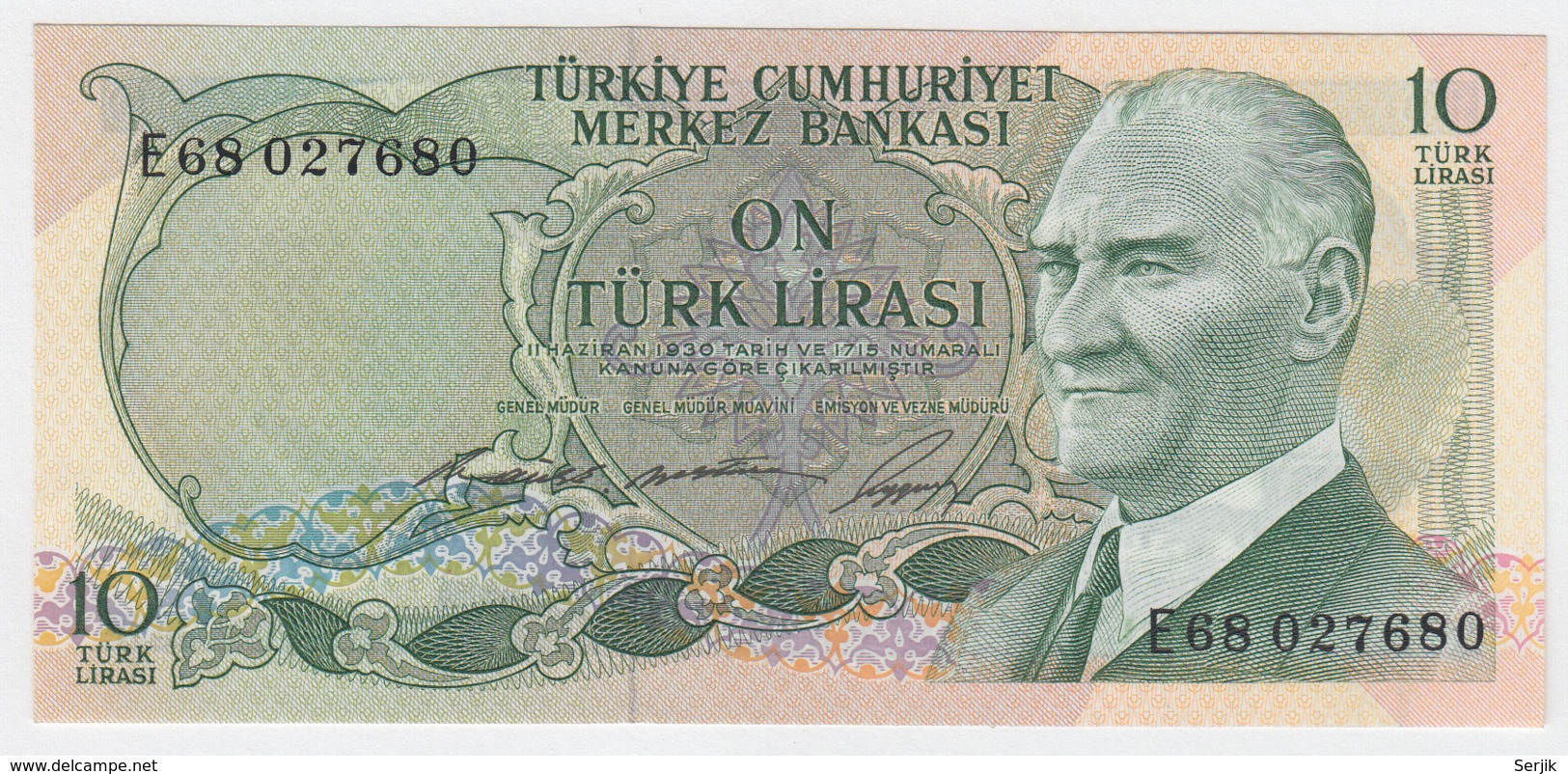 TURKEY 10 Lirasi 1966 UNC NEUF Pick 180 - Turchia