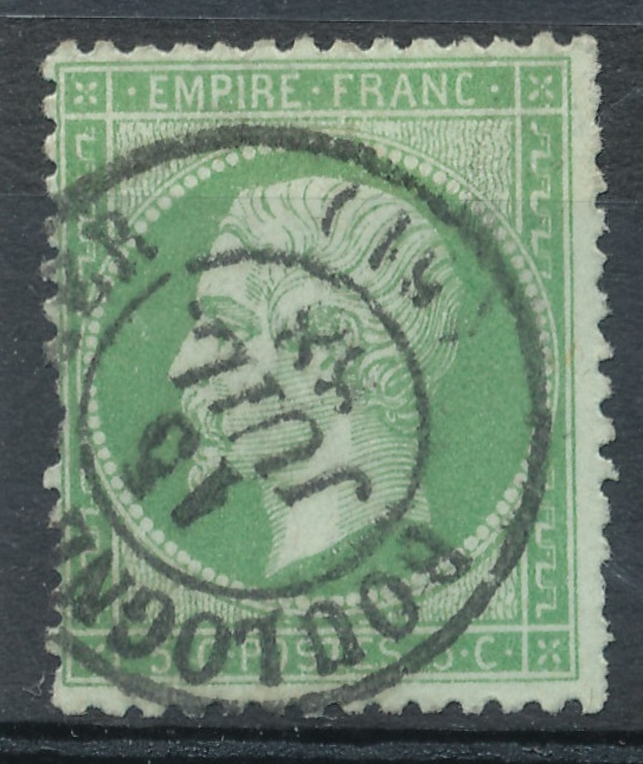 N°20 CACHET A DATE BELLE FRAPPE. - 1862 Napoléon III.