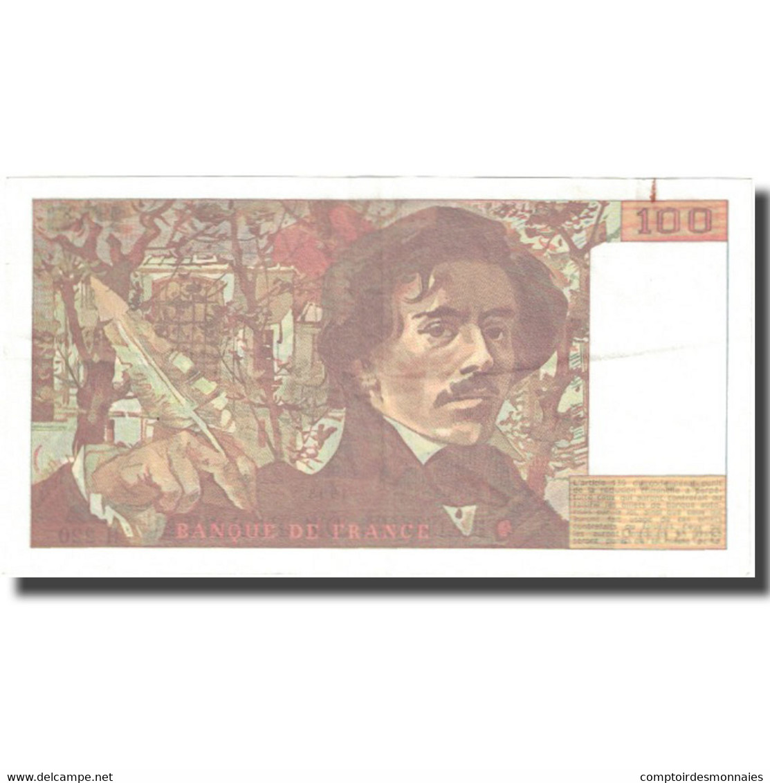 France, 100 Francs, Delacroix, 1993, 1993, TB+, Fayette:69bis.7, KM:154g - 100 F 1978-1995 ''Delacroix''