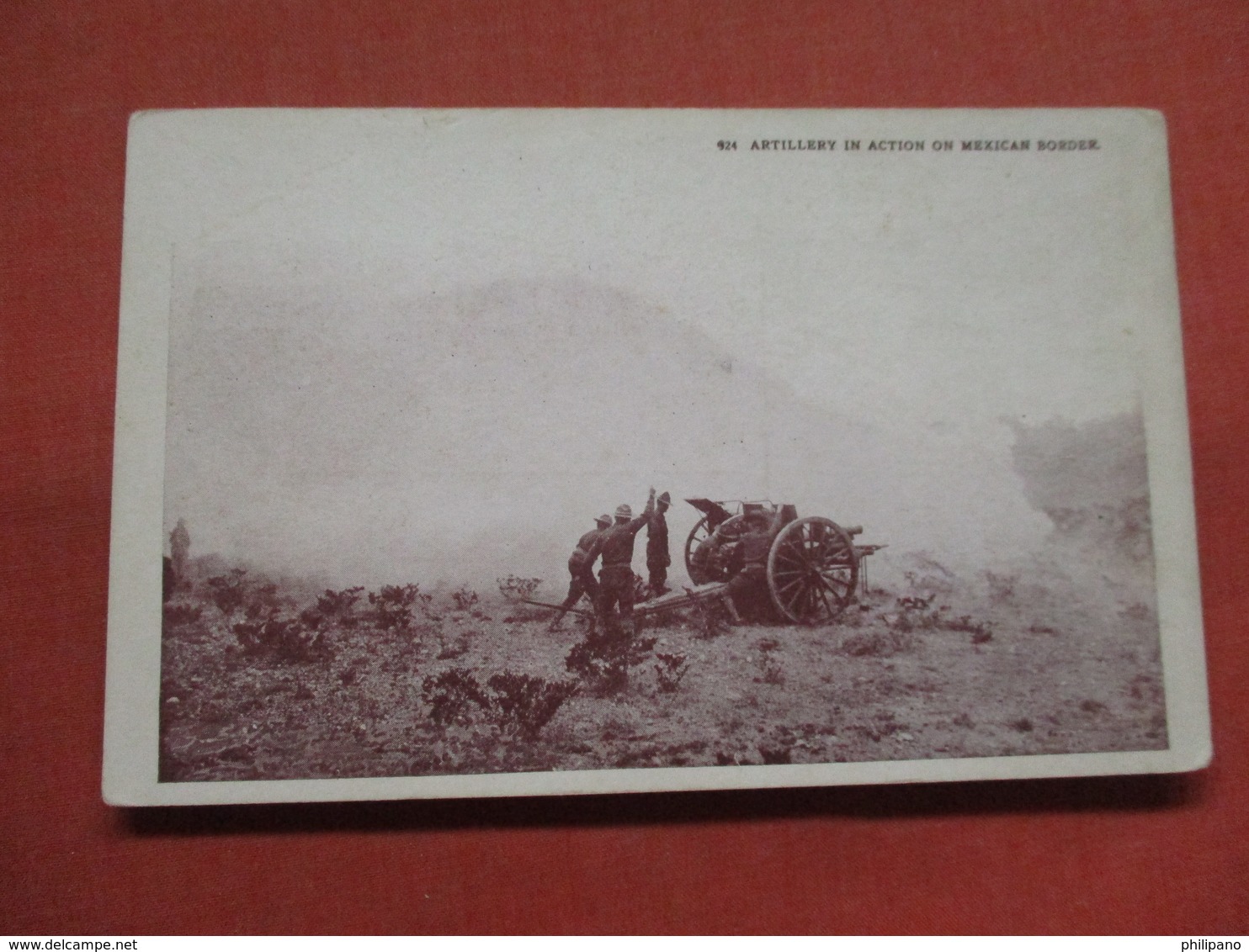 Artillery In Action  Mexico Border   Ref 3798 - Messico