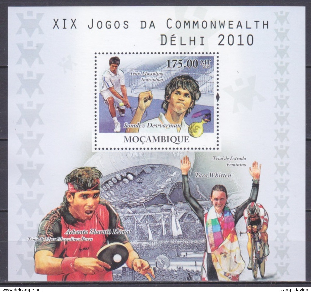 2010	Mozambique	4077/B375	Tennis 	10,00 € - Summer 2010 : Singapore (Youth Olympic Games)