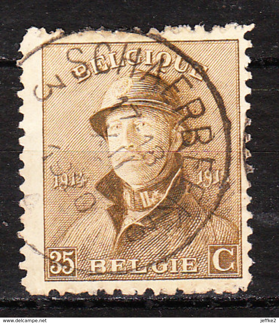 172  Roi Albert Casqué - Bonne Valeur - Oblit. Centrale SCHAERBEEK 3 - LOOK!!!! - 1919-1920 Roi Casqué