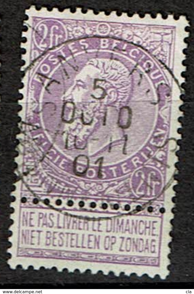 67  Obl  Anvers (Abonnement)  + 30 - 1893-1900 Schmaler Bart