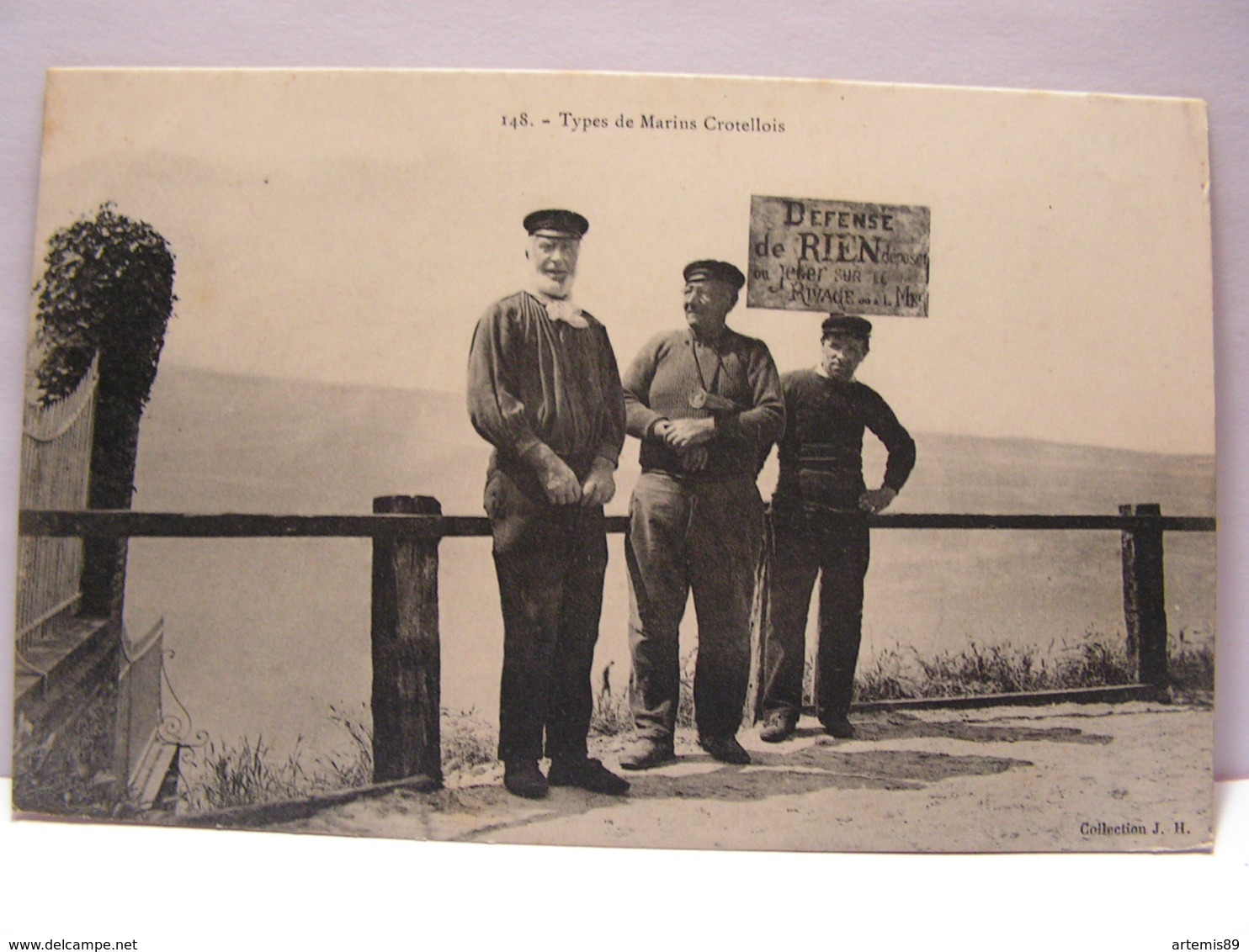 CPA 80 SOMME TYPES DE MARINS CROTELLOIS 498 - Autres & Non Classés