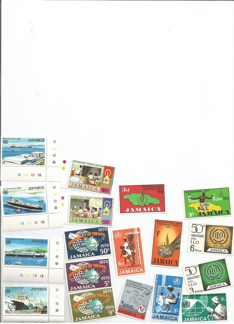 Francobolli Stamps Tibres Jamaica - Collections (sans Albums)