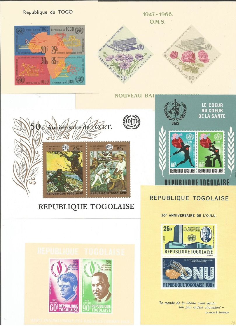 Francobolli Stamps Tibres Republique Togolaise - Collections (sans Albums)