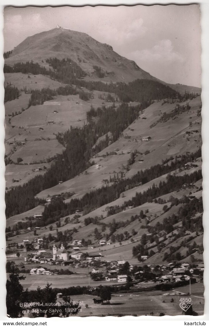Brixen - Lauterbach, Tirol- Mit Hoher Salve, 1829 M - (1969) - Brixen Im Thale
