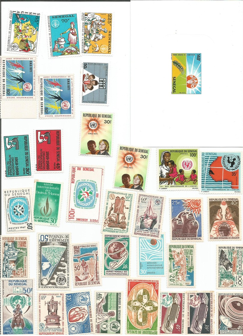 Francobolli Stamps Tibres Senegal - Collections (sans Albums)