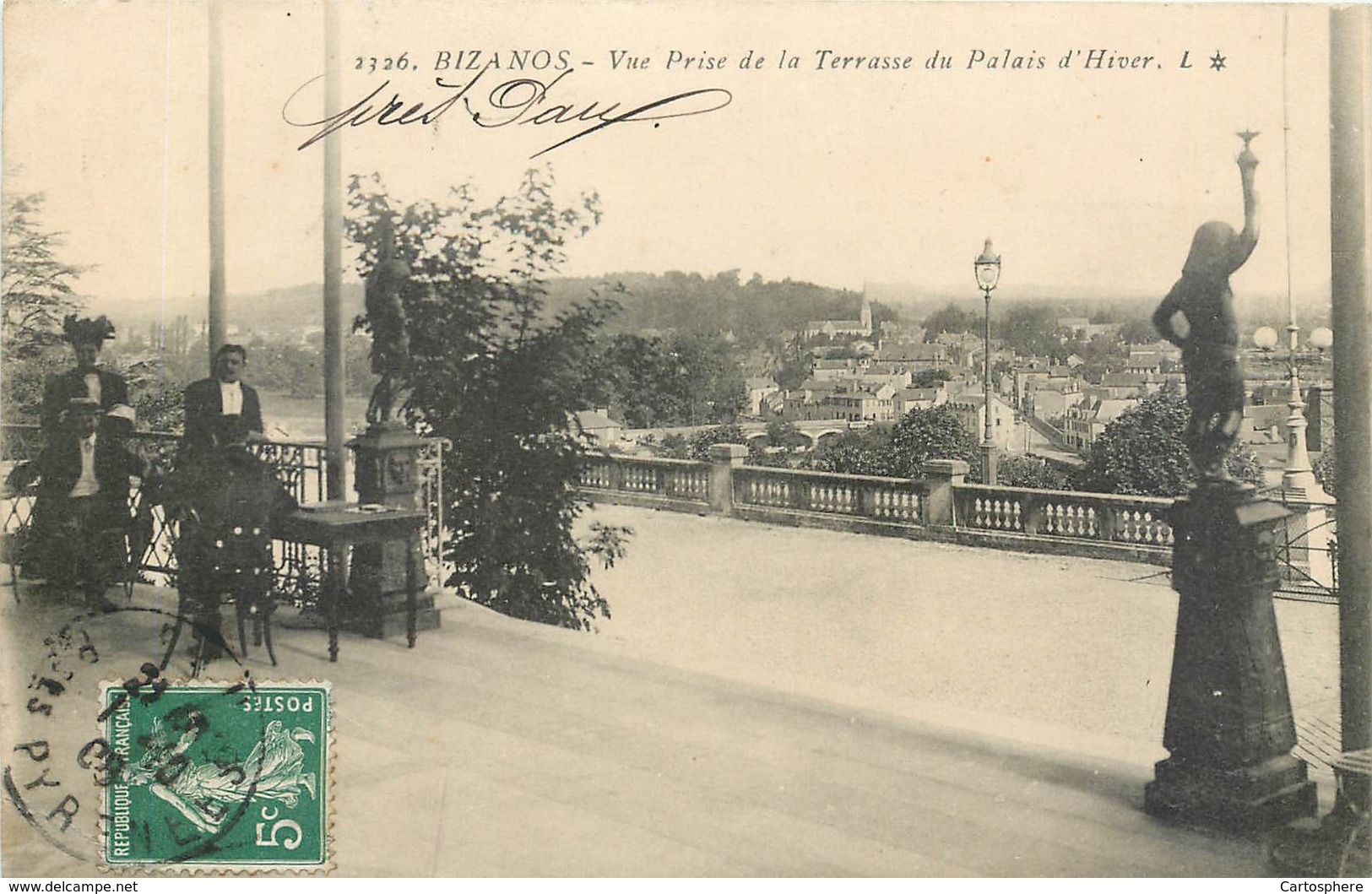 CPA 64 Pyrénées-Atlantiques Bizanos Vue Prise De La Terrasse Du Palais D'Hiver - Bizanos