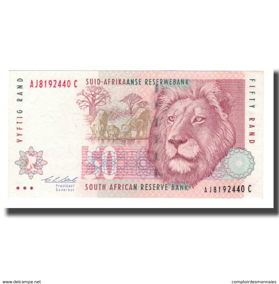 Billet, Afrique Du Sud, 50 Rand, 1992, KM:125a, SUP - Afrique Du Sud