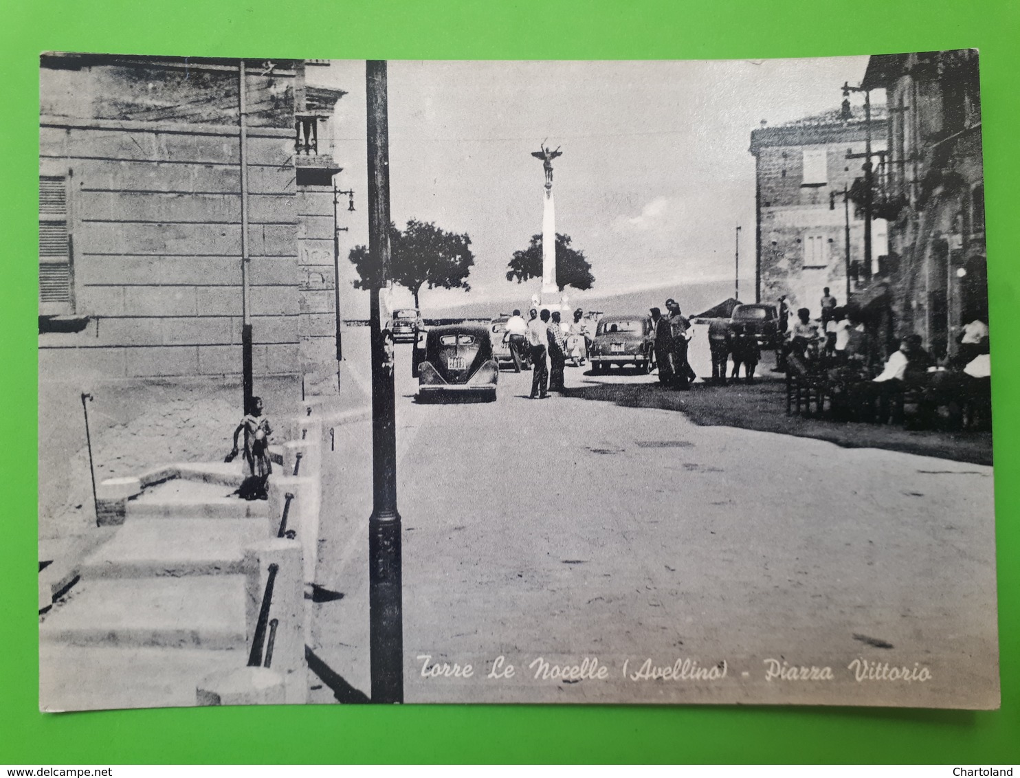 Cartolina - Torre Le Nocelle (Avellino) - Piazza Vittorio - 1950 Ca. - Avellino