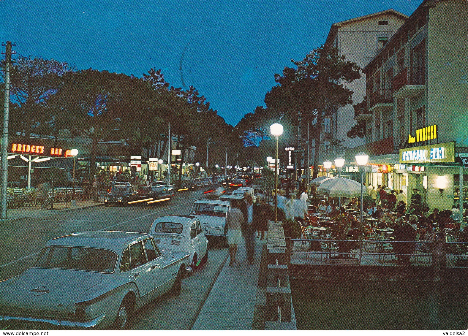 MILANO MARITTIMA - CERVIA - RAVENNA - CENTRAL BAR CON INSEGNA PUBBLICITARIA BIRRA WUNSTER - AUTO - 1972 - Ravenna