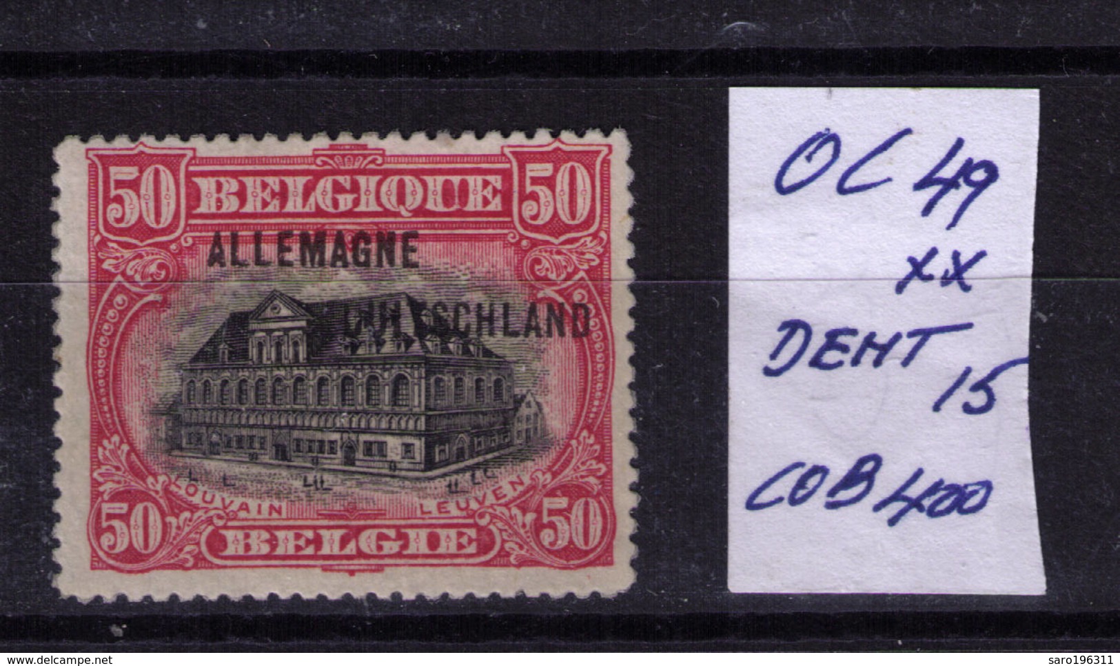 LIQUIDATION OCC N° 49 ** / MNH COB 33 à  9 % = 2,95 Euro - OC38/54 Occupation Belge En Allemagne