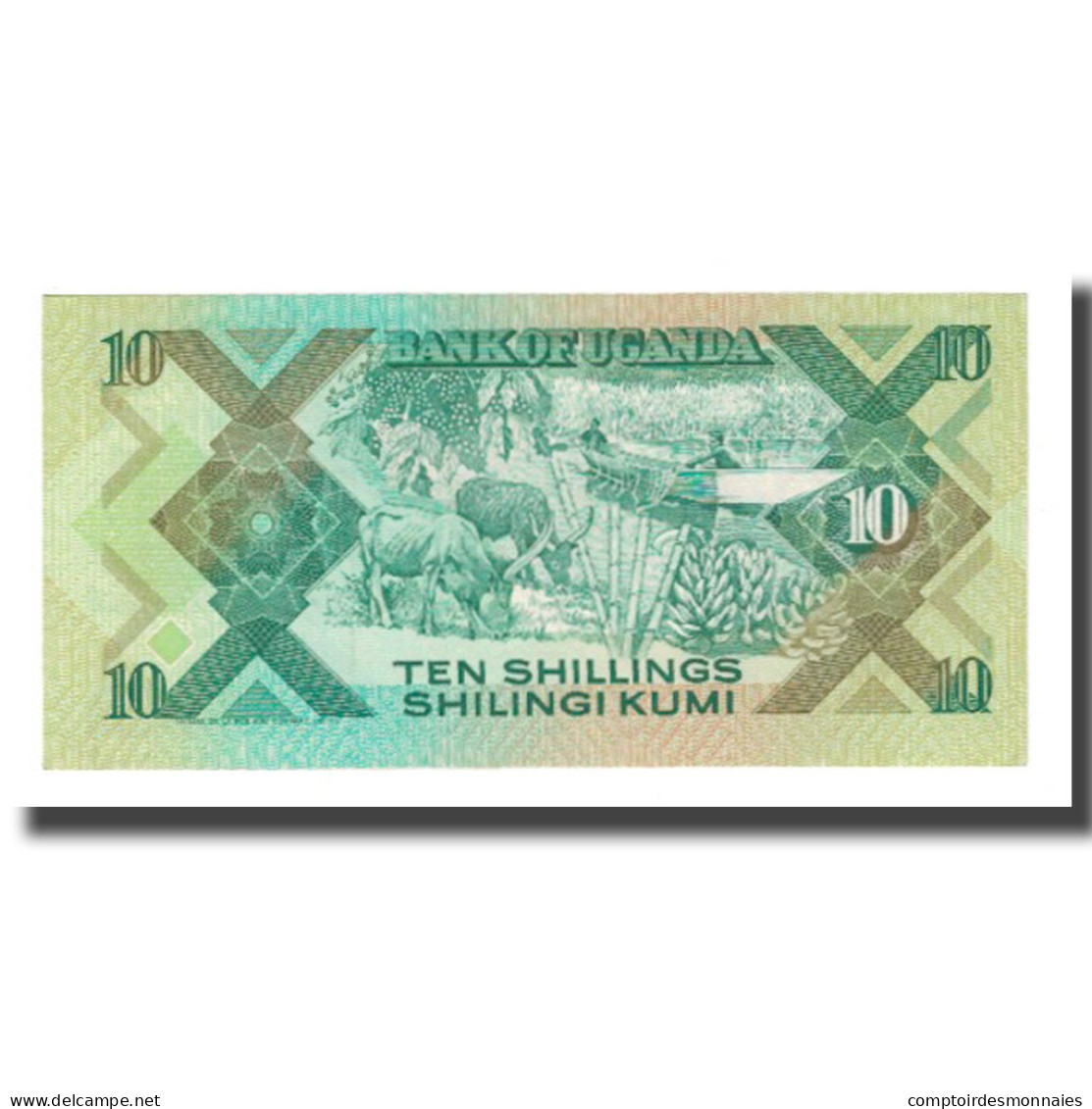 Billet, Uganda, 10 Shillings, 1987, KM:28, NEUF - Ouganda