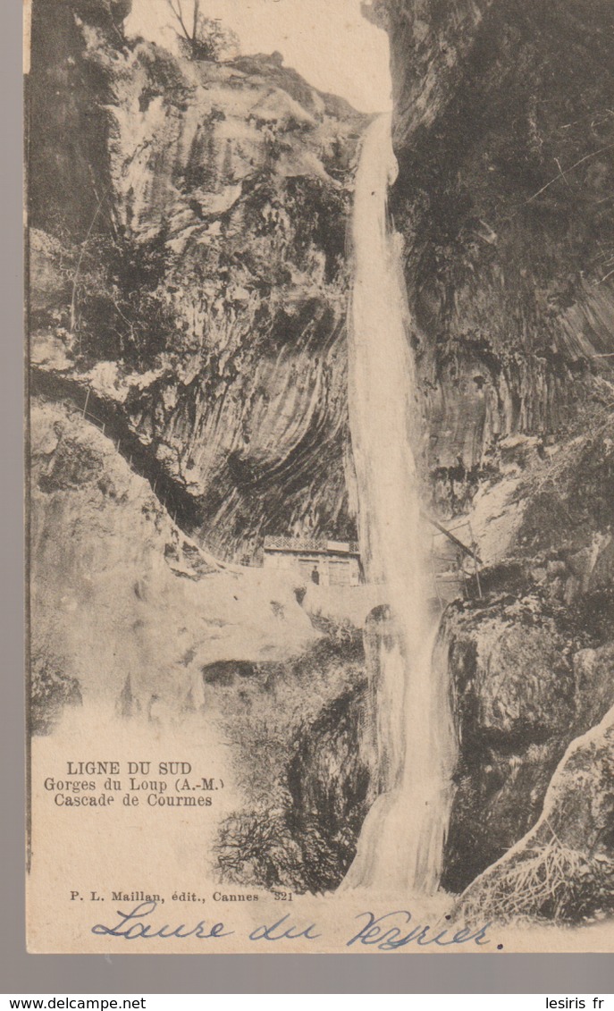 C. P. A. - LIGNE DU SUD - GORGES DU LOUP - CASCADE DE COURMES - P. L MAILLAN -  321 - PRECURSEUR - Otros & Sin Clasificación