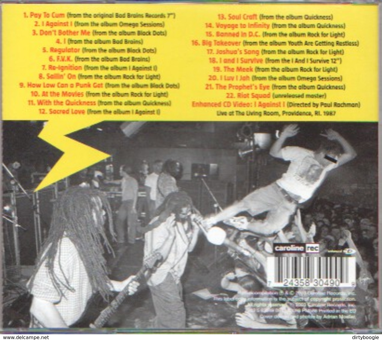 BAD BRAINS - Banned In D.C. - Greatest Riffs - CD - HARDCORE REGGAE PUNK - Punk