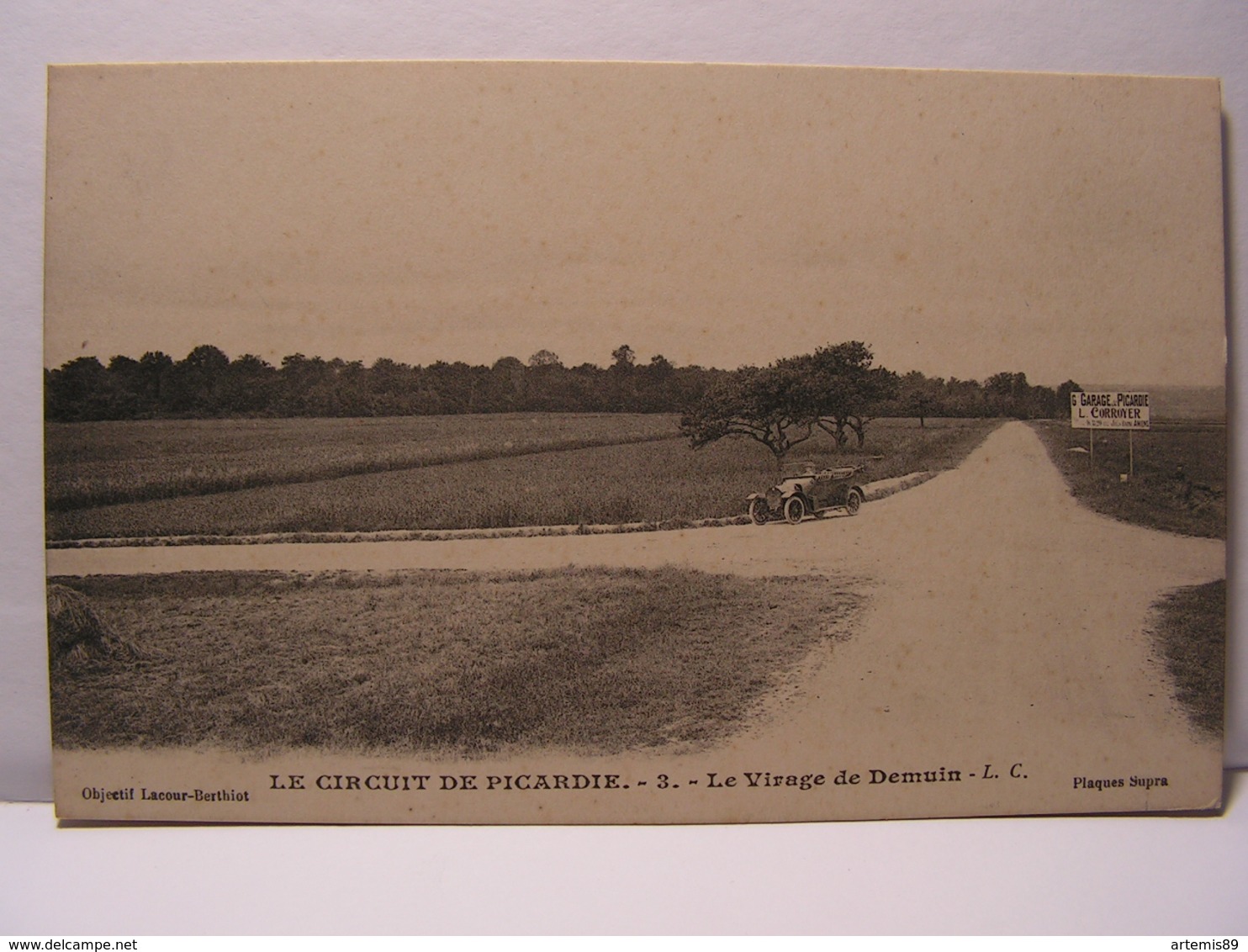 CPA 80 SOMME LOT DE  8 CPA CIRCUIT DE PICARDIE BOVES FOUENCAMPS COURSE AUTOMOBILE BRTEAUCOURT MOREUIL...521 - Altri & Non Classificati