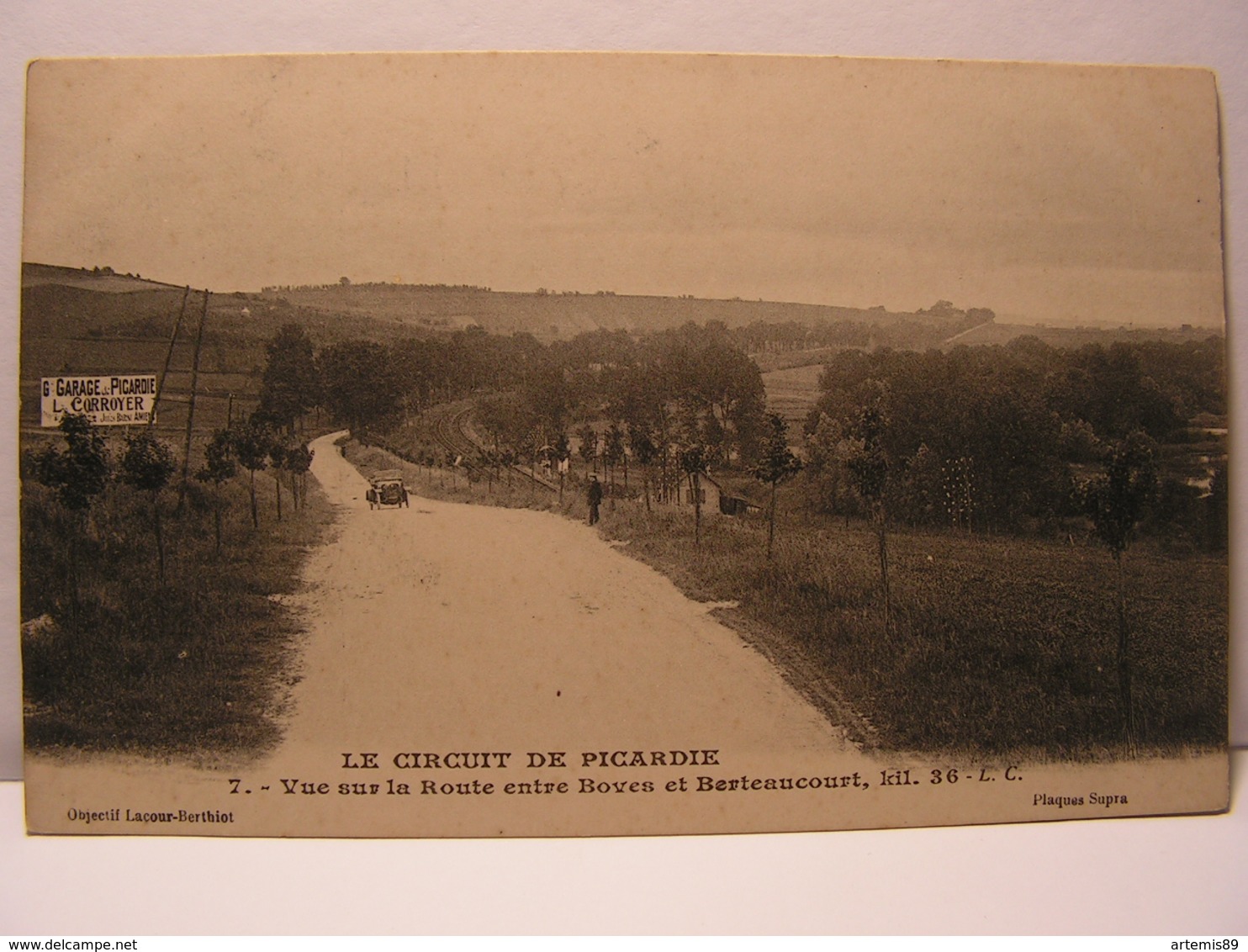 CPA 80 SOMME LOT DE  8 CPA CIRCUIT DE PICARDIE BOVES FOUENCAMPS COURSE AUTOMOBILE BRTEAUCOURT MOREUIL...521