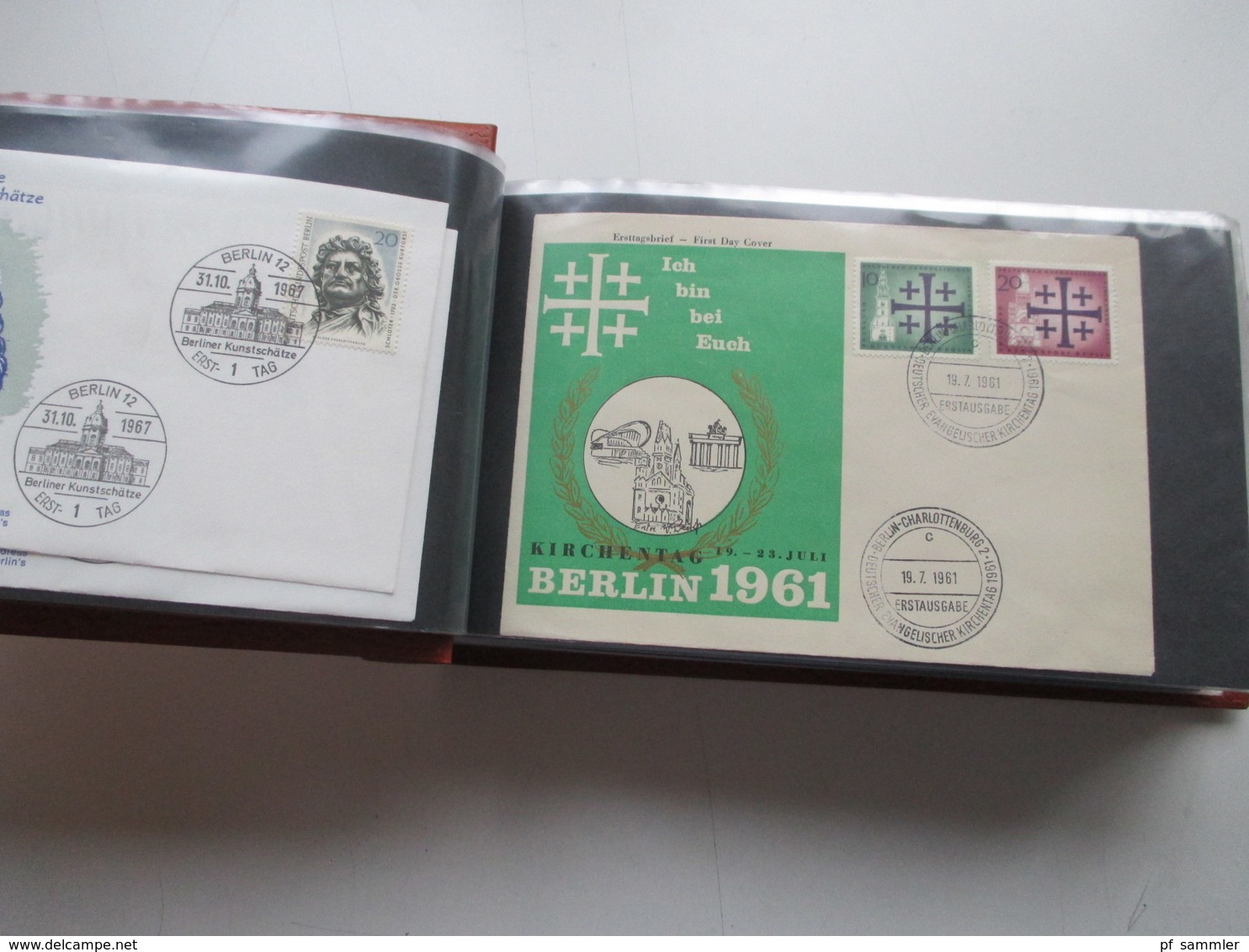 Berlin 1955 - 80 FDC / SST / Sonderbelege in 2 dicken Briefalben! Mit gutem FDC Berliner Stadtbilder alleine schon 200€