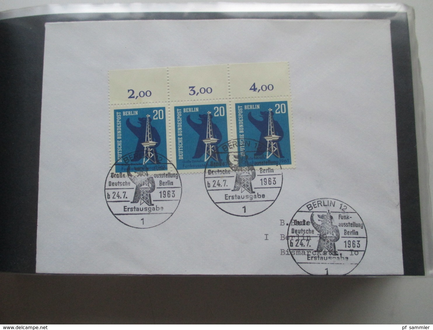 Berlin 1955 - 80 FDC / SST / Sonderbelege in 2 dicken Briefalben! Mit gutem FDC Berliner Stadtbilder alleine schon 200€