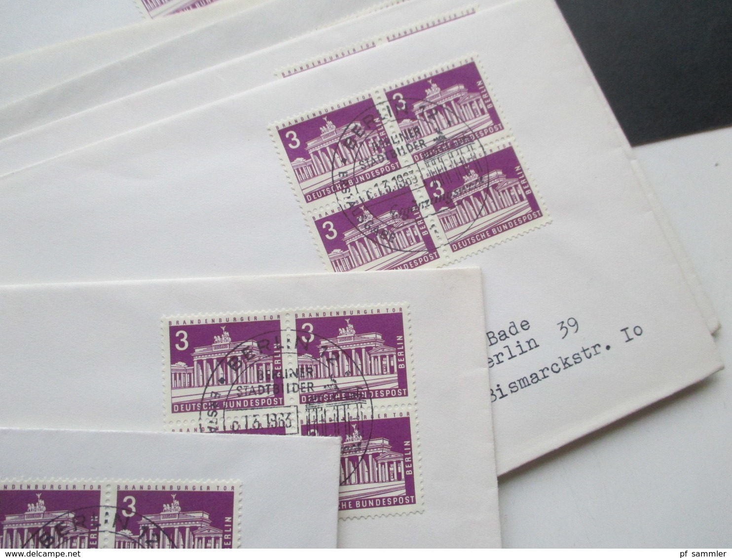 Berlin 1955 - 80 FDC / SST / Sonderbelege in 2 dicken Briefalben! Mit gutem FDC Berliner Stadtbilder alleine schon 200€