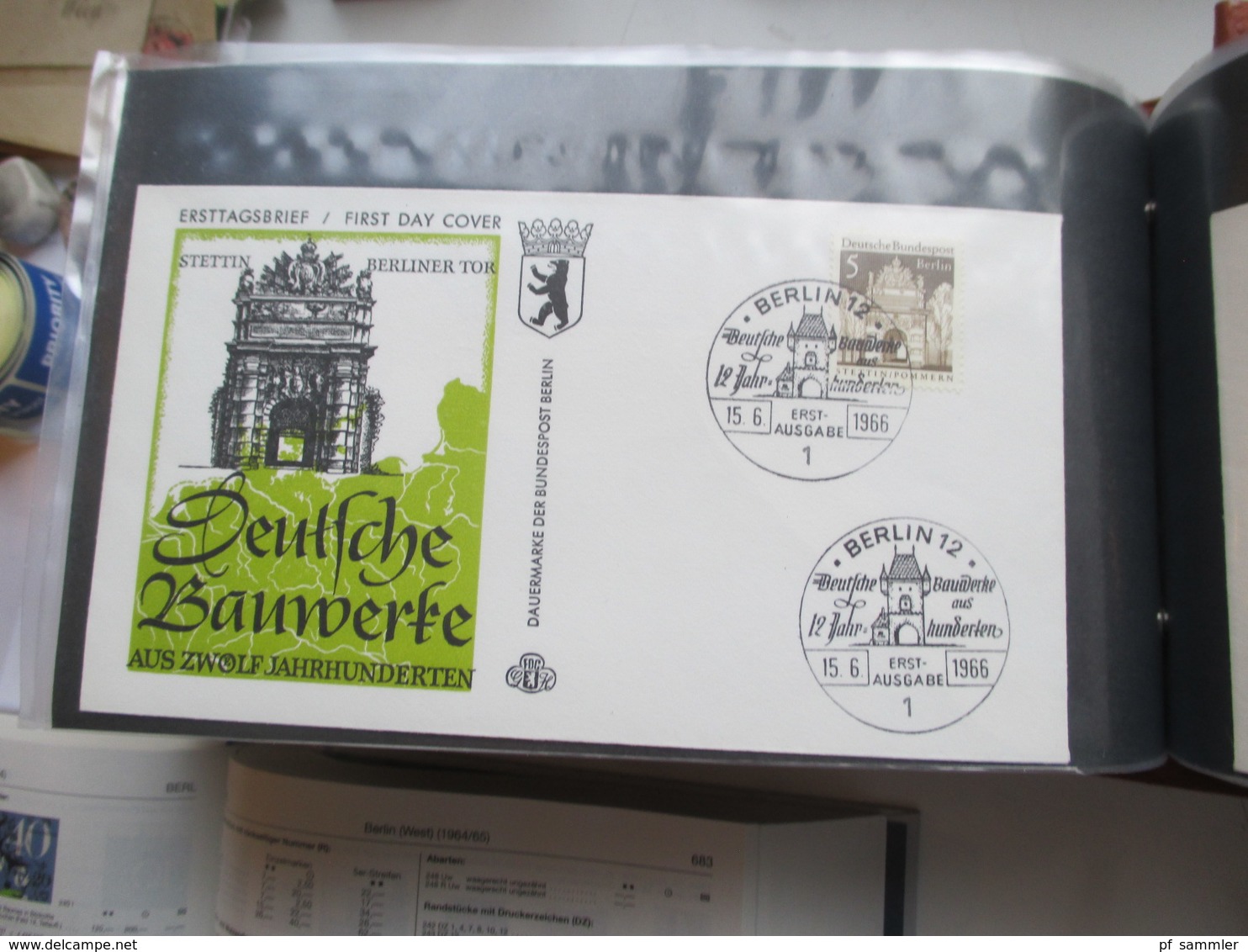 Berlin 1955 - 80 FDC / SST / Sonderbelege in 2 dicken Briefalben! Mit gutem FDC Berliner Stadtbilder alleine schon 200€