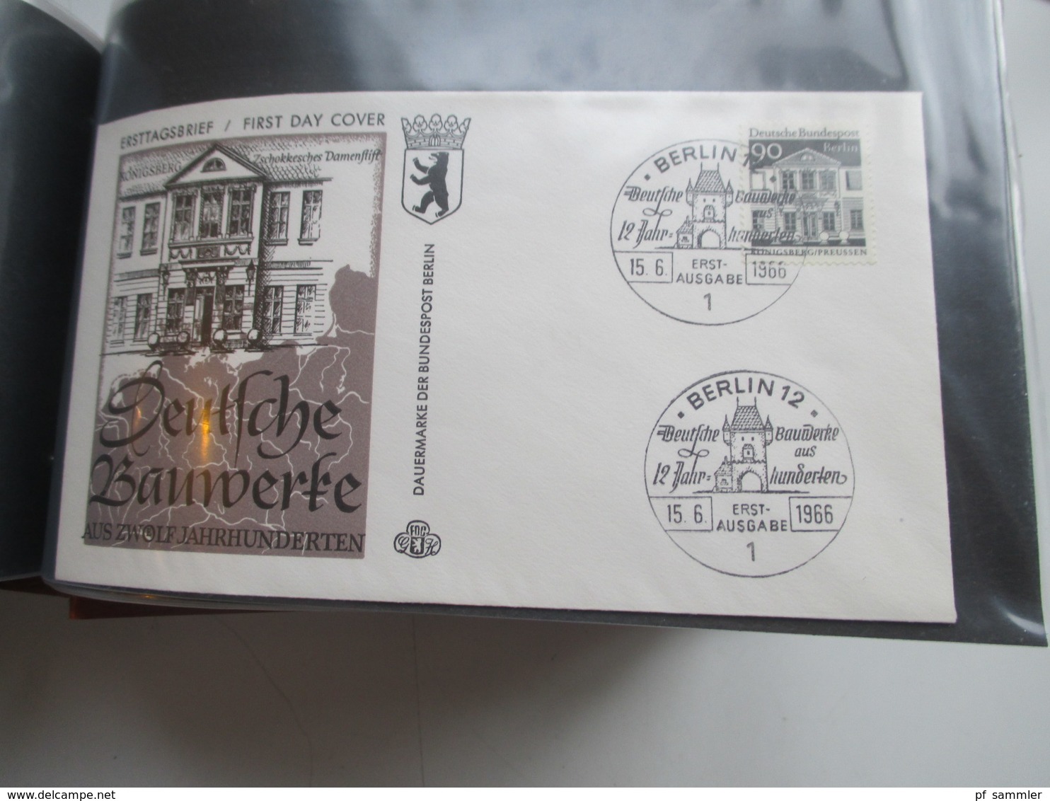 Berlin 1955 - 80 FDC / SST / Sonderbelege in 2 dicken Briefalben! Mit gutem FDC Berliner Stadtbilder alleine schon 200€