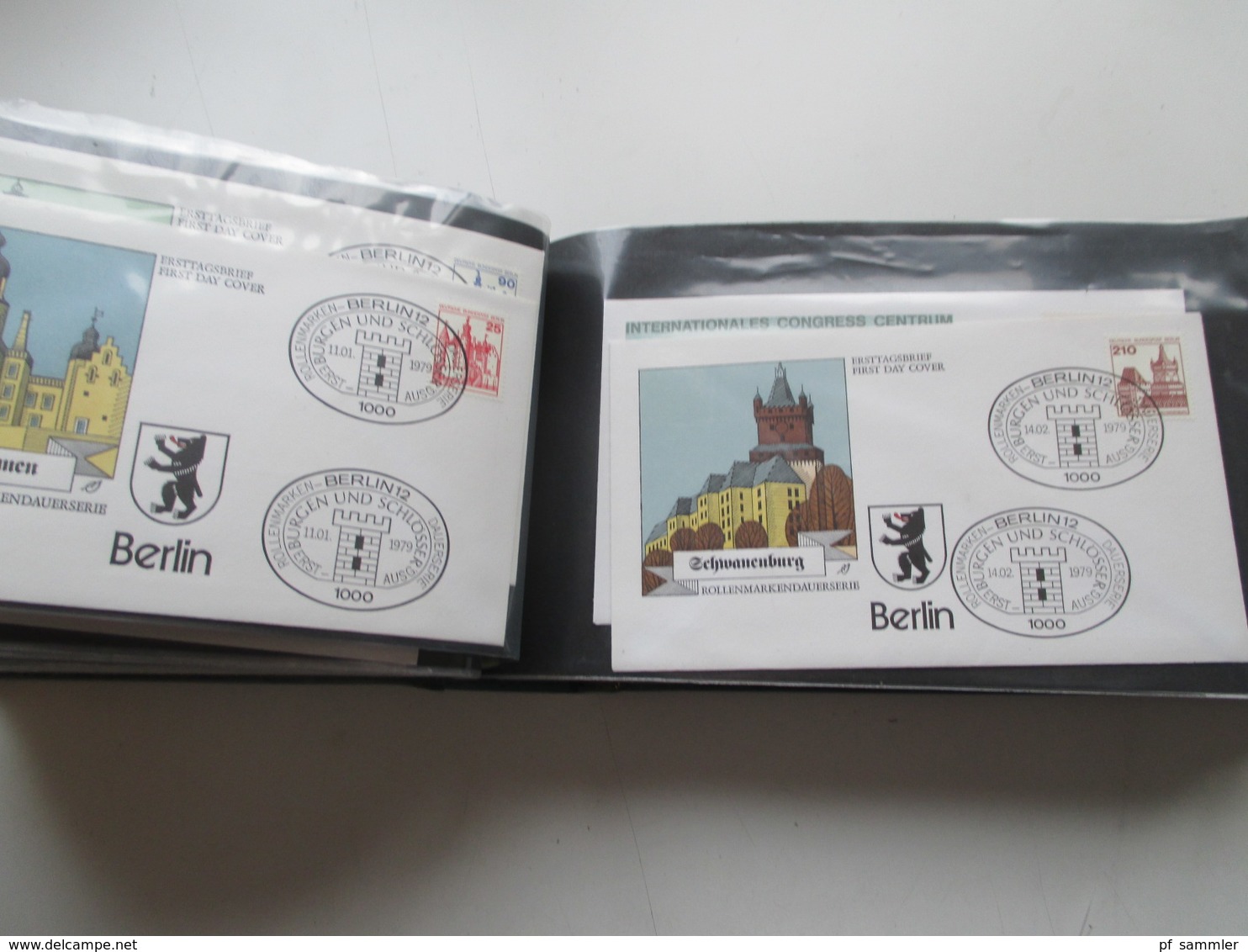 Berlin 1955 - 80 FDC / SST / Sonderbelege in 2 dicken Briefalben! Mit gutem FDC Berliner Stadtbilder alleine schon 200€