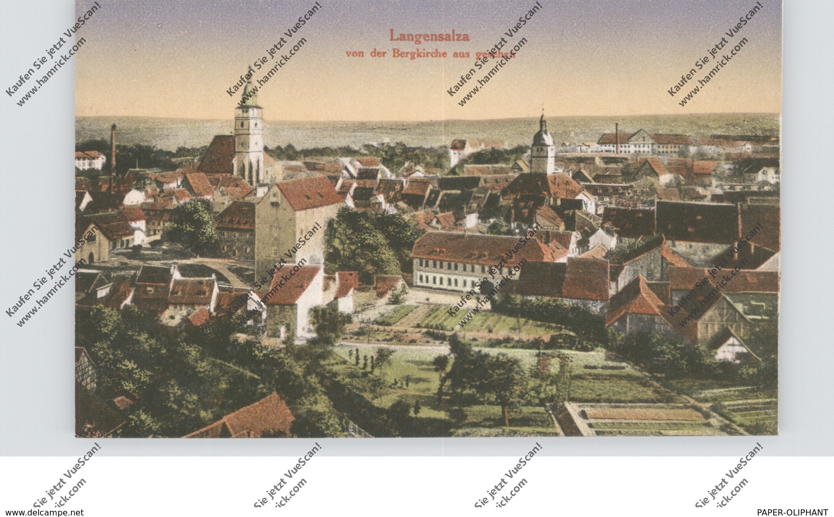 0-5820 BAD LANGENSALZA, Blick Von Der Bergkirche - Bad Langensalza